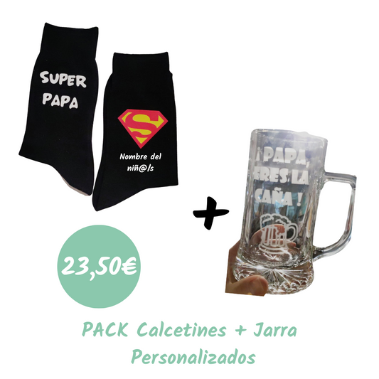 PACK: Calcetines + Jarra Personalizada