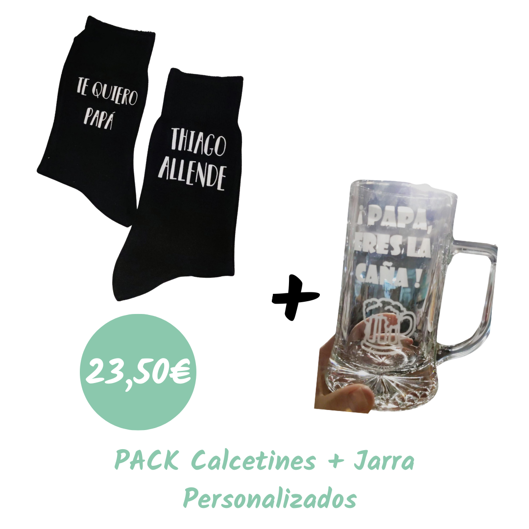 PACK: Calcetines + Jarra Personalizada