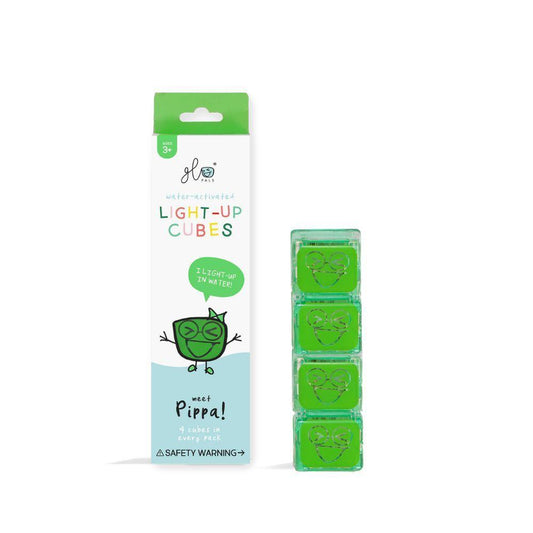 GloPals. Set cubos Verdes con luz (4 unidades)