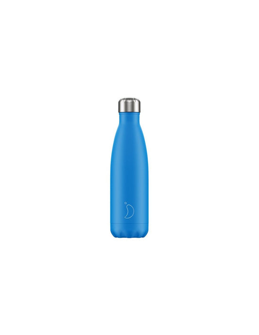 Botella Chilly´s 500 ml - azul neon