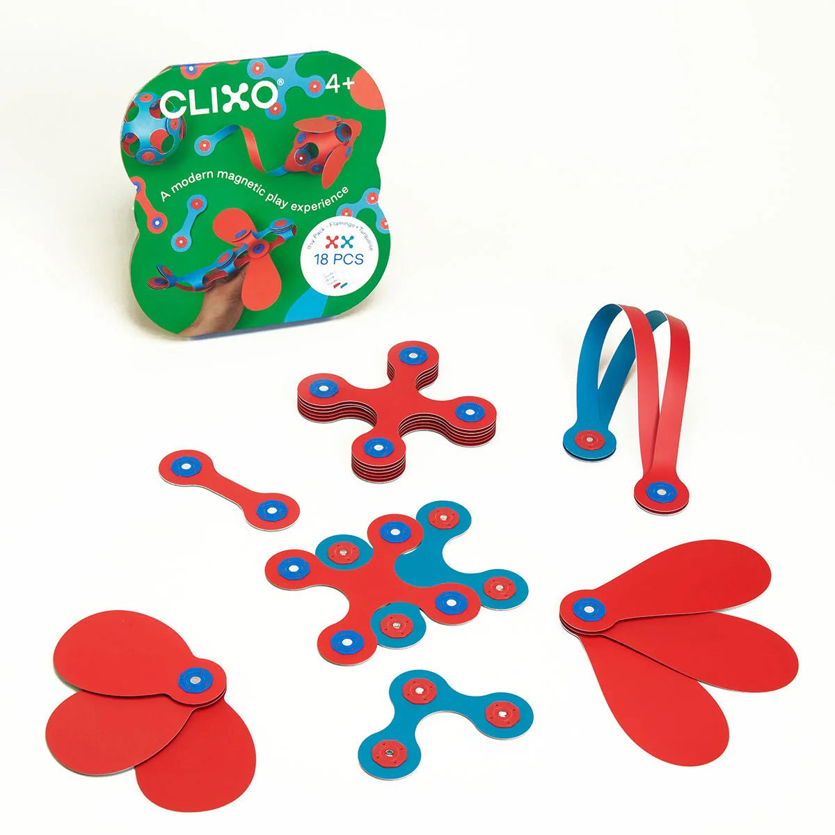 Clixo - Itsy Pack (18 piezas) Rojo y Azul