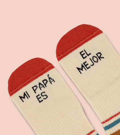 Mini calcetines "Mi papá es el mejor"