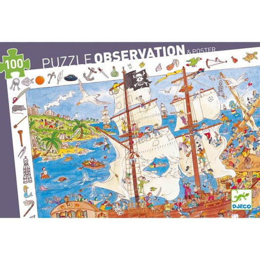 Puzzle Observación Los Piratas DJECO