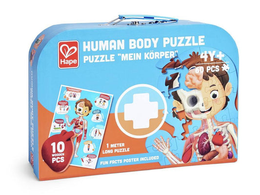 Maletín Puzzle cuerpo humano Hape