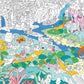 Póster XL OMY Jungla para colorear 100x70cm