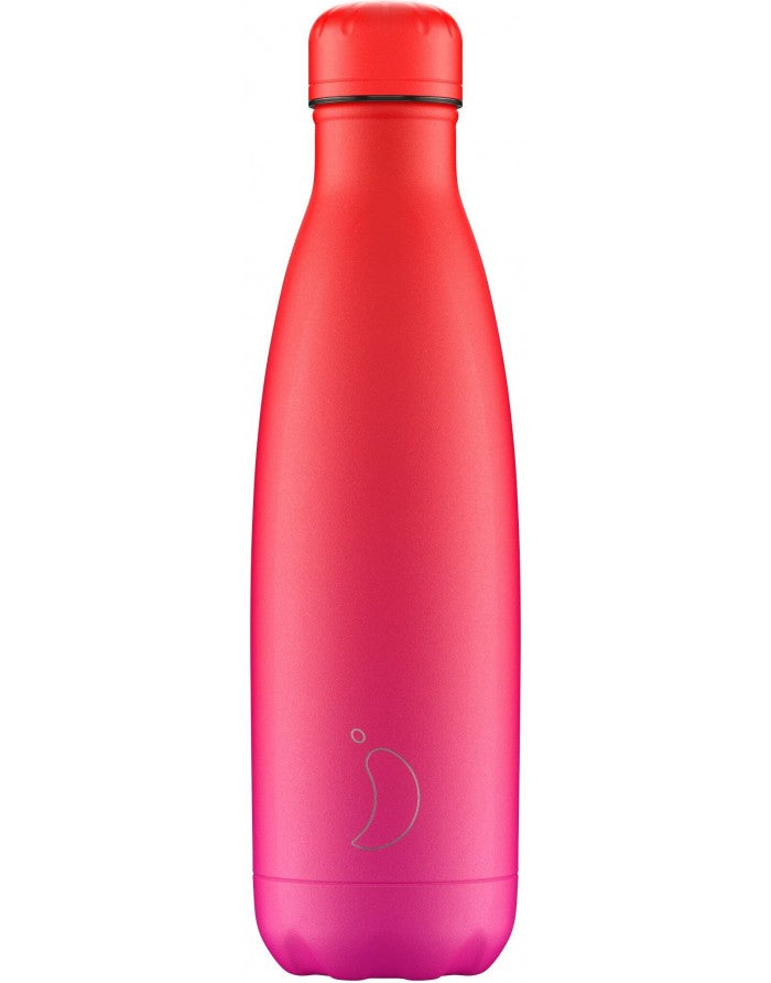 Botella Chilly's 500 ml - Gradient Hot Pink