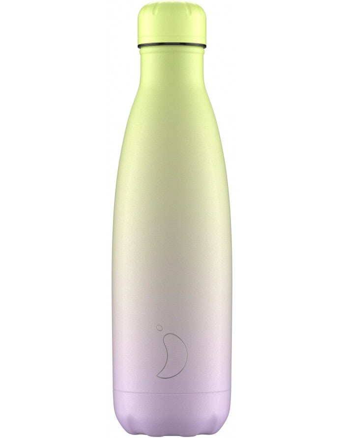 Botella Chilly's 500 ml - Gradient Lime Lilac