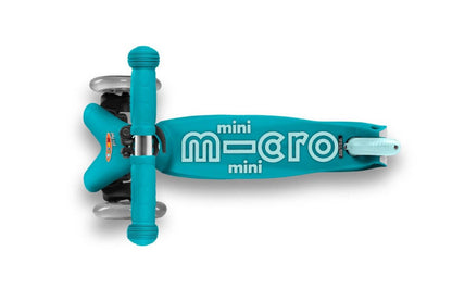 Patinete Mini Deluxe LED AQUA – Micro