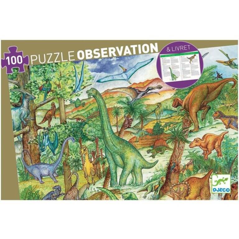 Puzzle Observación Dinosaurios DJECO